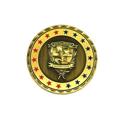 מטבע עתיק מצופה זהב אמייל רך למזכרת